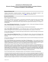 Document preview: Instructions for Form IC-304 Schedule A-06 Wisconsin Receipts Factor for Interstate Brokers-Dealers, Investment Advisors, Investment Companies, and Underwriters - Wisconsin