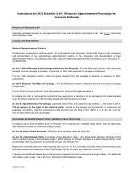 Document preview: Instructions for Form IC-307 Schedule A-09 Wisconsin Apportionment Percentage for Interstate Railroads - Wisconsin