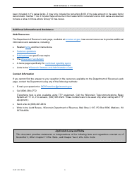 Instructions for Form IC-309 Schedule A-11 Wisconsin Apportionment Percentage for Interstate Air Freight Forwarders Affiliated With a Direct Air Carrier - Wisconsin, Page 4