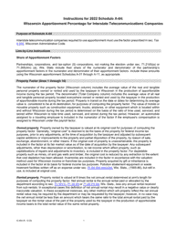 Instructions for Form IC-302 Schedule A-04 Wisconsin Apportionment Percentage for Interstate Telecommunications Companies - Wisconsin