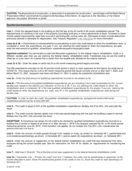 Instructions for Form IC-034 Schedule HR Wisconsin Historic Rehabilitation Credits - Wisconsin, Page 3