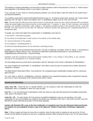 Instructions for Form IC-034 Schedule HR Wisconsin Historic Rehabilitation Credits - Wisconsin, Page 5