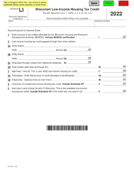 Document preview: Form IC-833 Schedule LI Wisconsin Low-Income Housing Tax Credit - Wisconsin