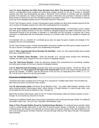 Instructions for Form IC-306 Schedule A-08 Wisconsin Apportionment Percentage for Broadcasters - Wisconsin, Page 5