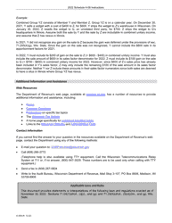 Instructions for Form IC-306 Schedule A-08 Wisconsin Apportionment Percentage for Broadcasters - Wisconsin, Page 7