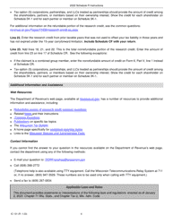 Instructions for Form IC-031 Schedule R Wisconsin Research Credits - Wisconsin, Page 6