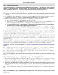 Instructions for Form IC-039 Schedule VC Angel Investment Credit and Early Stage Seed Investment Credit - Wisconsin, Page 2