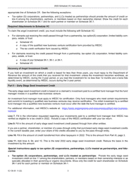 Instructions for Form IC-039 Schedule VC Angel Investment Credit and Early Stage Seed Investment Credit - Wisconsin, Page 3