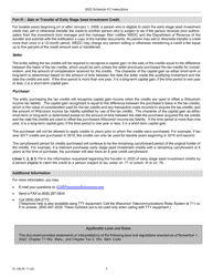 Instructions for Form IC-039 Schedule VC Angel Investment Credit and Early Stage Seed Investment Credit - Wisconsin, Page 5