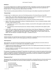 Instructions for Form IC-075 Schedule RT Wisconsin Related Entity Expenses Disclosure Statement - Wisconsin, Page 2