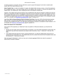 Instructions for Form IC-075 Schedule RT Wisconsin Related Entity Expenses Disclosure Statement - Wisconsin, Page 6