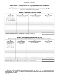 Instructions for Form IC-075 Schedule RT Wisconsin Related Entity Expenses Disclosure Statement - Wisconsin, Page 7