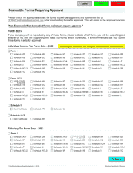 Scannable Forms Requiring Approval - Wisconsin