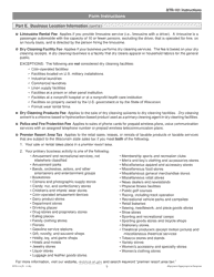 Instructions for Form BTR-101 Application for Wisconsin Business Tax Registration - Wisconsin, Page 5