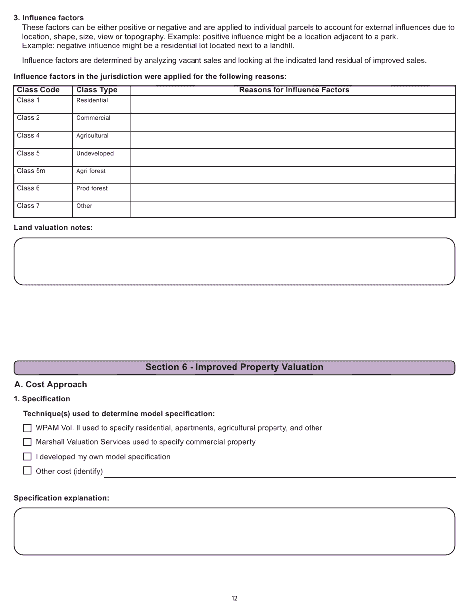 Form PR-800 Annual Assessment Report - Wisconsin, Page 12