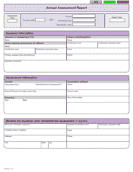 Form PR-800 Annual Assessment Report - Wisconsin