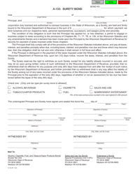 Form A-133 Surety Bond - Wisconsin