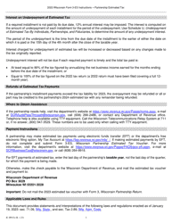 Instructions for Form 3-ES Wisconsin Partnership Estimated Tax Voucher - Wisconsin, Page 3