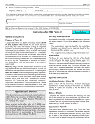 Form 4H Wisconsin Corporation Declaration of Inactivity - Wisconsin, Page 2