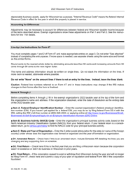 Instructions for Form 4T, IC-002 Wisconsin Exempt Organization Business Franchise or Income Tax Return - Wisconsin, Page 14