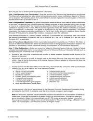 Instructions for Form 4T, IC-002 Wisconsin Exempt Organization Business Franchise or Income Tax Return - Wisconsin, Page 22