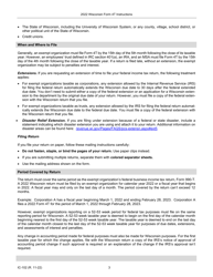 Instructions for Form 4T, IC-002 Wisconsin Exempt Organization Business Franchise or Income Tax Return - Wisconsin, Page 3