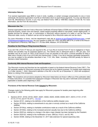 Instructions for Form 4T, IC-002 Wisconsin Exempt Organization Business Franchise or Income Tax Return - Wisconsin, Page 7