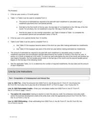 Instructions for Form U, DC-033 Underpayment of Estimated Tax by Corporations - Wisconsin, Page 3