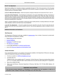 Instructions for Form IC-020C Schedule 4I Wisconsin Adjustments for Insurance Companies - Wisconsin, Page 3