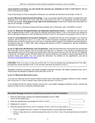 Instructions for Form 4, IC-040 Wisconsin Non-combined Corporation Franchise or Income Tax Return - Wisconsin, Page 27