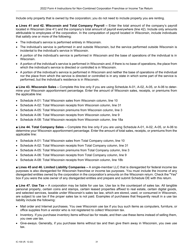 Instructions for Form 4, IC-040 Wisconsin Non-combined Corporation Franchise or Income Tax Return - Wisconsin, Page 31