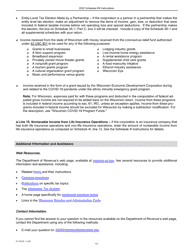 Instructions for Form IC-024 Schedule 4W Wisconsin Subtractions From Federal Income - Wisconsin, Page 11