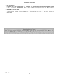 Instructions for Form IC-024 Schedule 4W Wisconsin Subtractions From Federal Income - Wisconsin, Page 12