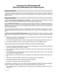 Instructions for Form IC-024 Schedule 4W Wisconsin Subtractions From Federal Income - Wisconsin