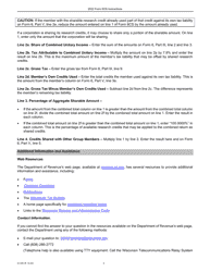 Instructions for Form 6CS, IC-448 Wisconsin Sharing of Research Credits - Wisconsin, Page 2