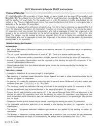 Instructions for Form IC-010 Schedule 5S-ET Entity-Level Tax Computation - Wisconsin