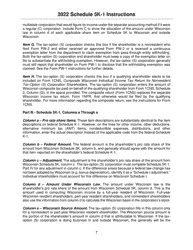 Instructions for Form IC-056 Schedule 5K-1 Tax-Option (S) Corporation Shareholder&#039;s Share of Income, Deductions, Credits, Etc. - Wisconsin, Page 7