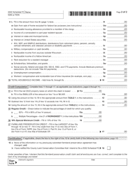 Form I-025 Schedule FC Farmland Preservation Credit - Wisconsin, Page 2