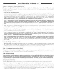 Instructions for Form I-025 Schedule FC Farmland Preservation Credit - Wisconsin, Page 11