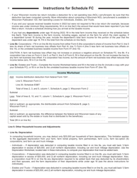 Instructions for Form I-025 Schedule FC Farmland Preservation Credit - Wisconsin, Page 6