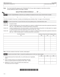 Form I-025AI Schedule FC-A Farmland Preservation Credit - Wisconsin, Page 3