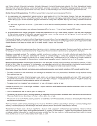 Instructions for Form S-211, S-211E Sales and Use Tax Exemption Certificate - Wisconsin, Page 2