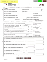 Form 2 (I-020) Wisconsin Fiduciary Income Tax for Estates and Trusts - Wisconsin