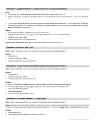 Instructions for Form T-P Wisconsin Telco Personal Property - Wisconsin, Page 3