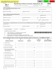 Document preview: Form I-021 Schedule 2K-1 Beneficiary&#039;s Share of Income, Deductions, Etc. - Wisconsin