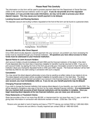 Form W-682 Direct Deposit Authorization Form - Connecticut, Page 2