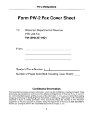 Instructions for Form PW-2, IC-005 Wisconsin Nonresident Partner, Member, Shareholder, or Beneficiary Pass-Through Withholding Exemption Affidavit - Wisconsin, Page 8