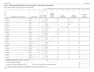 Form PW-1 (IC-004) Wisconsin Nonresident Income or Franchise Tax Withholding on Pass-Through Entity Income - Wisconsin, Page 2