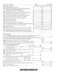 Form 1NPR (I-050I) Nonresident and Part-Year Resident Income Tax Return - Wisconsin, Page 2