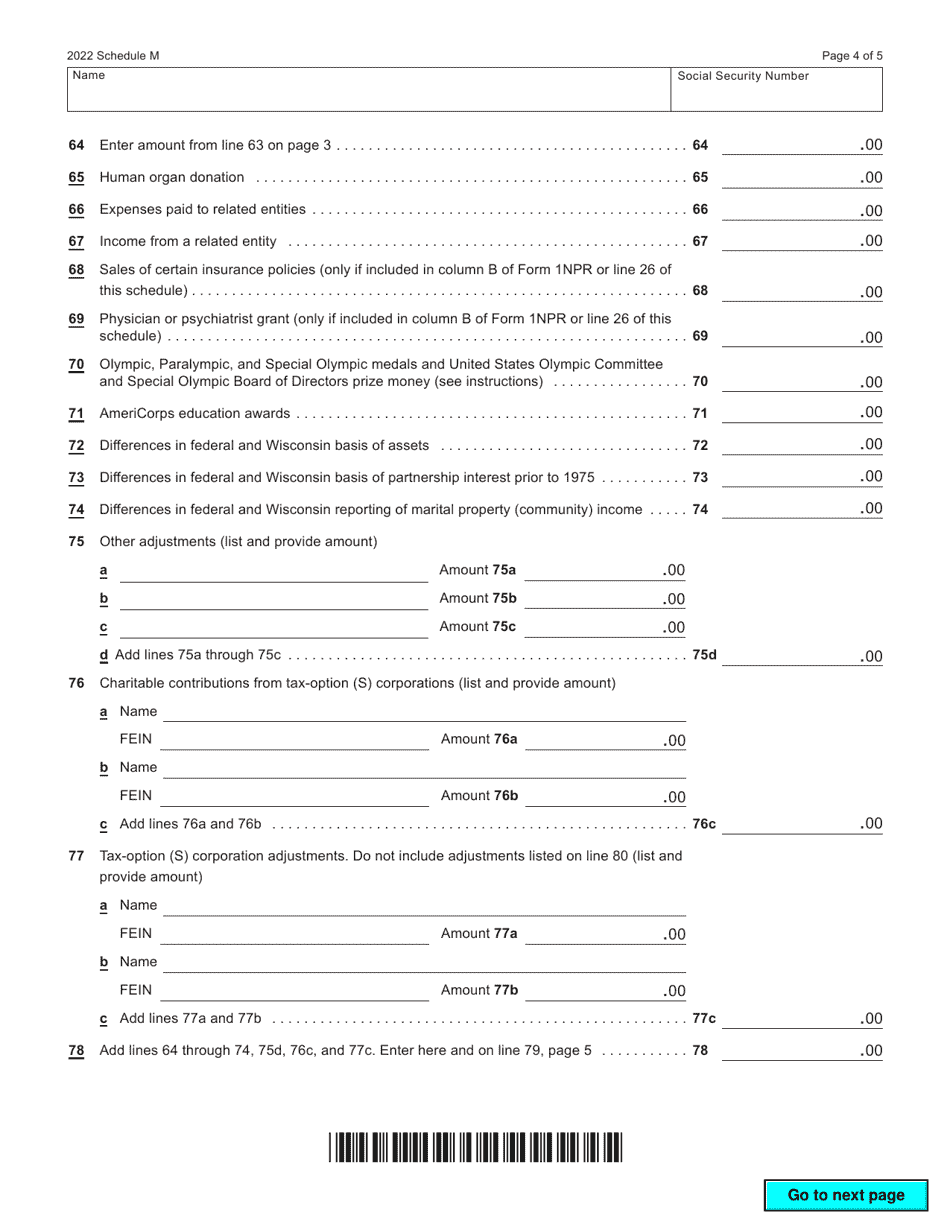 Form I053I Schedule M 2022 Fill Out, Sign Online and Download